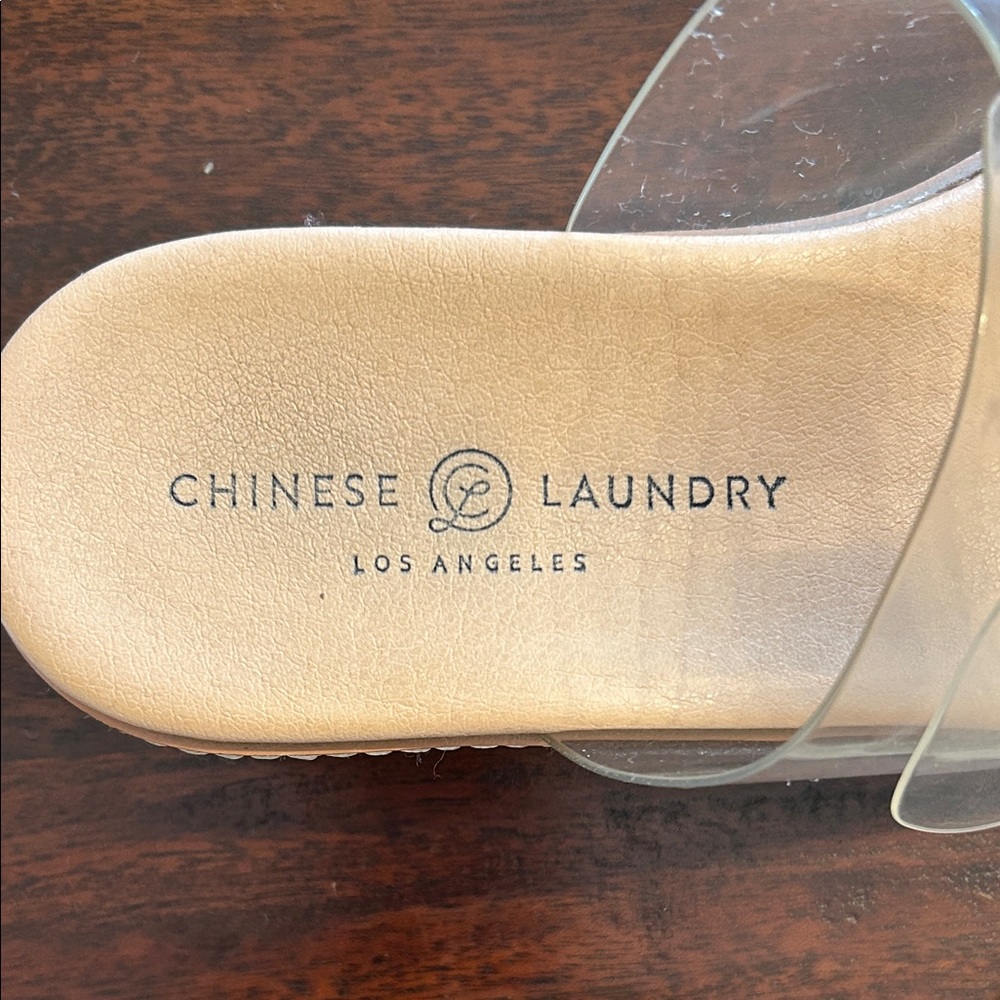 Chinese Laundry Clear Buckle platform Mules - Picture 6 of 6